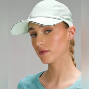 Lululemon Fast and Free Run Hat Pony Mint Moment